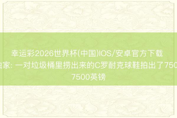 幸运彩2026世界杯(中国)IOS/安卓官方下载 邮报独家: 一对垃圾桶里捞出来的C罗耐克球鞋拍出了7500英镑